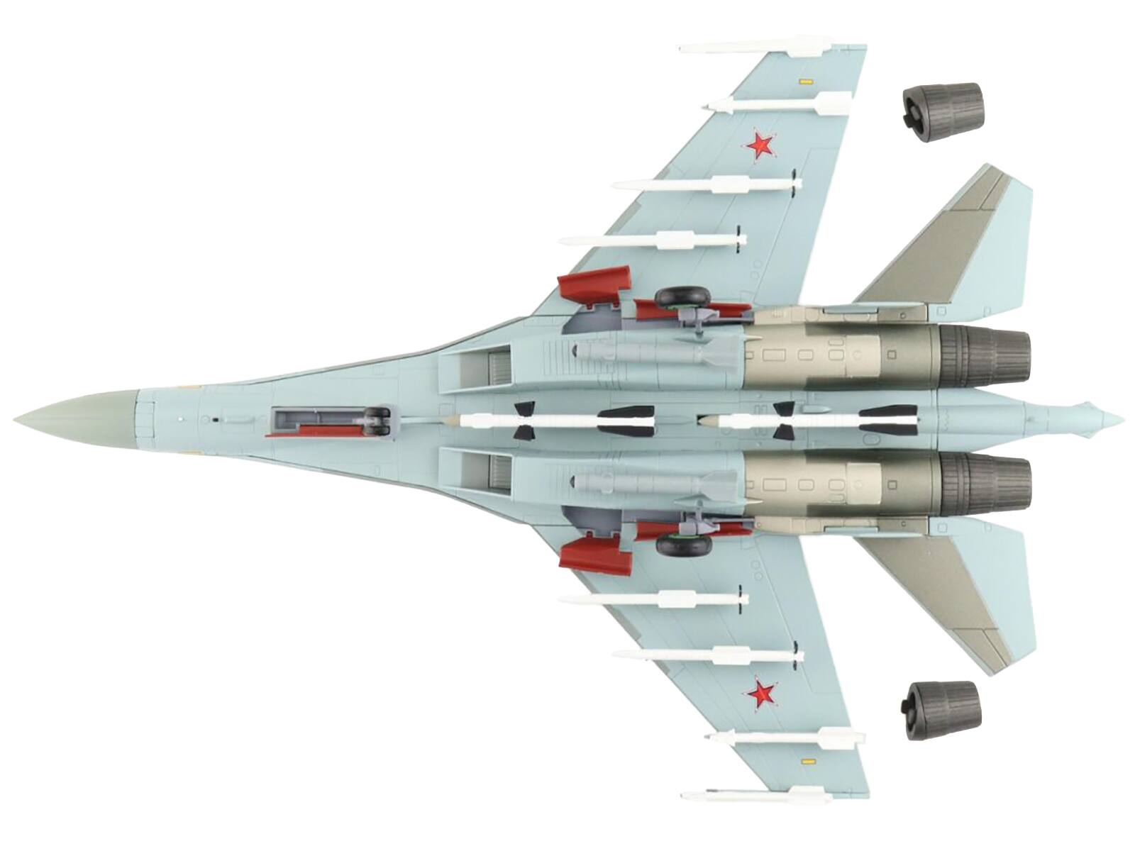 Alt View 1. Hobby Master - Sukhoi Su-35S Flanker-E 116th Combat Application Training Center VKS 2022 Russian Air Force Air Power Series 1/72 - Multicolor.