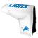 Front. Team Golf - Detroit Lions Tour Blade Putter Cover - White.