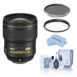 Bundle - Nikon - 28mm f/1.4E AF-S NIKKOR Lens, with Tiffen 77mm UV and CPL Filters