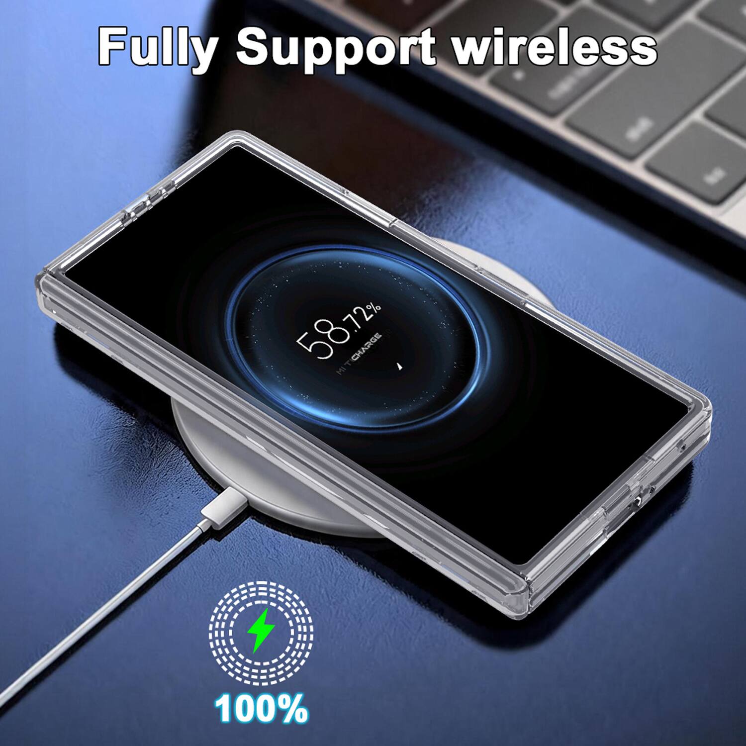 Fully Support wireless  
58.72%  
T CHARGE MI 100%