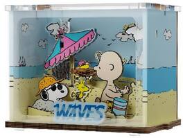 PopMarket - Snoopy Holiday Beach Wooden Wooden Mini Scene - Collectibles - Multicolor