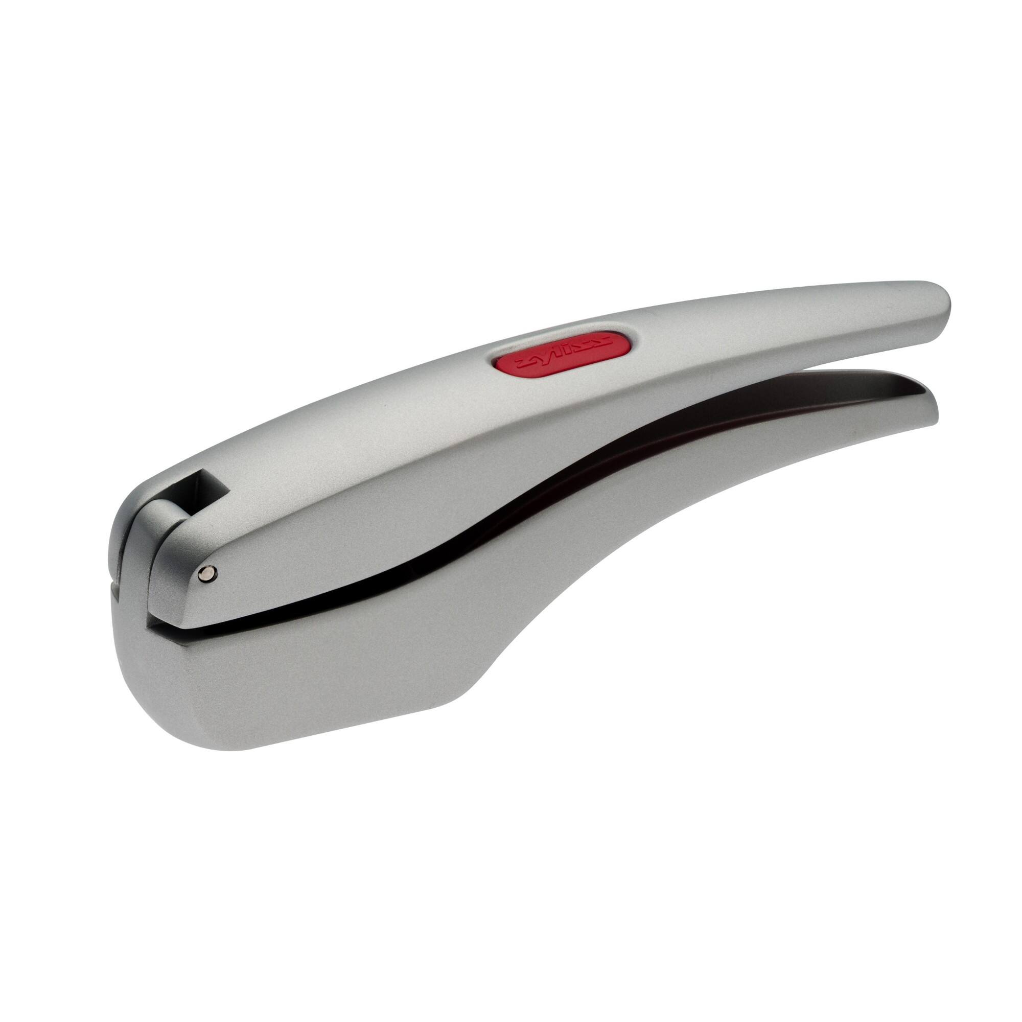 Front. Zyliss - Susi 3 Garlic Press, Aluminum - Silver.