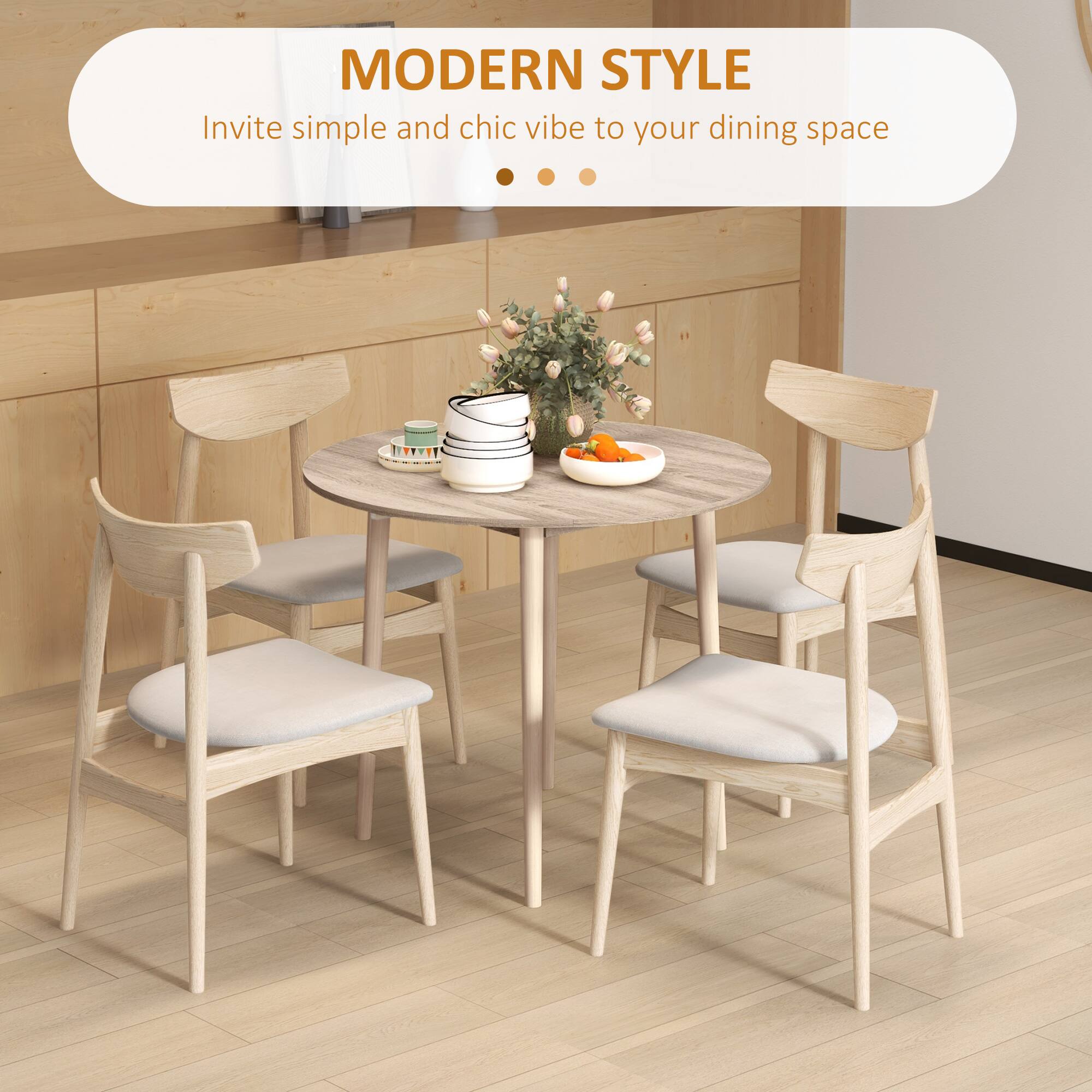MODERN STYLE  
Invite simple and chic vibe to your dining space