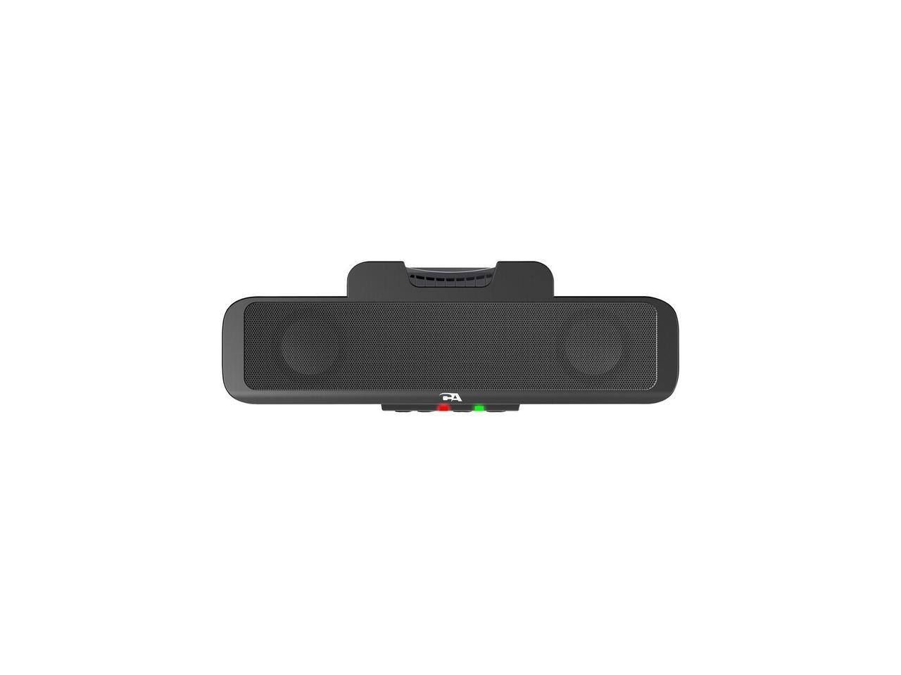 Alt View 1. Cyber Acoustics - Cyber Acoustics Compact USB Speaker Bar with Integrated Monitor Mount (CA-2890) - Black.