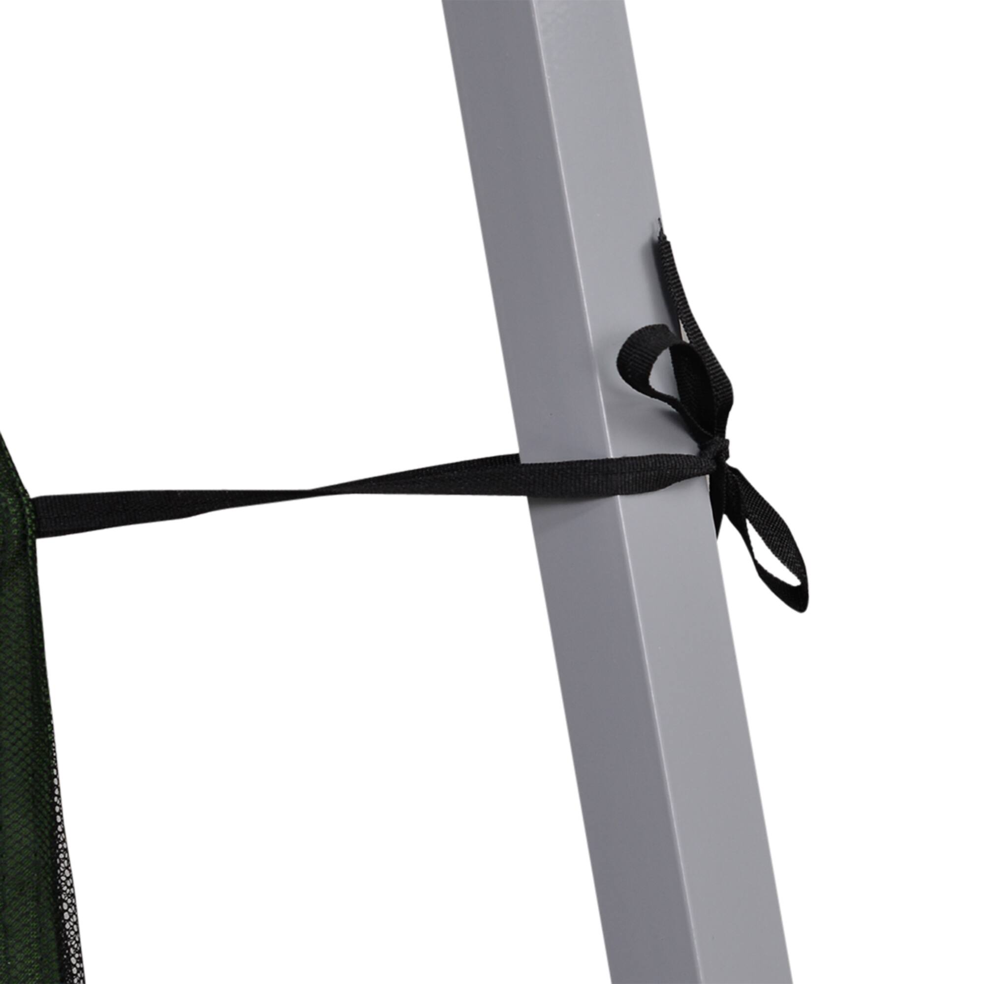 Alt View 8. Outsunny - Slant Leg Pop Up Canopy Tent with Netting and Carry Bag, Instant Sun Shelter, Tents for Parties - Green.