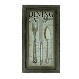 VIP Home and Garden - Distinctive Dining Vintage Silverware Wall Decor - Gray