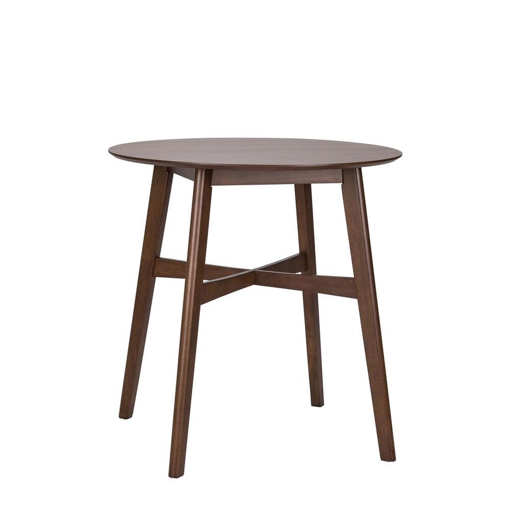 Left. Starlight Canyon Home - Brown Round Dining Table – Elegant Small Round Kitchen Table for Any Space - Brown.