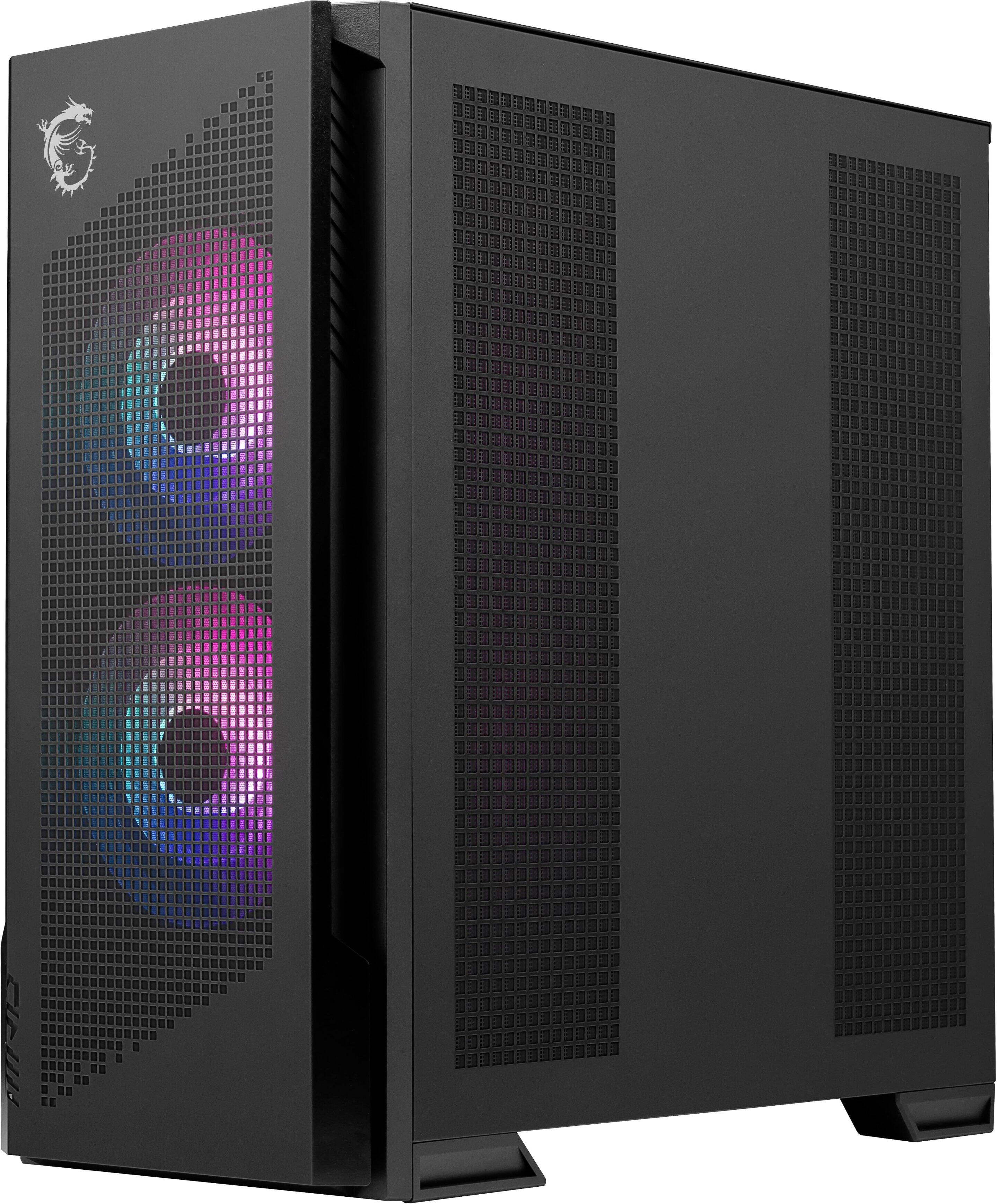 Back. MSI - MPG Velox 300R Airflow PZ ATX Mid-Tower PC Case - Black.