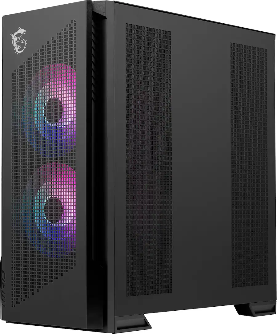 MSI MPG Velox 300R Airflow PZ ATX Mid Tower PC Case Black MPG VELOX ...