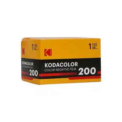 135 135 1 36 EXP
KODAK KODACOLOR
COLOR NEGATIVE FILM
200
KODACOLOR
COLOR NEGATIVE FILM
200