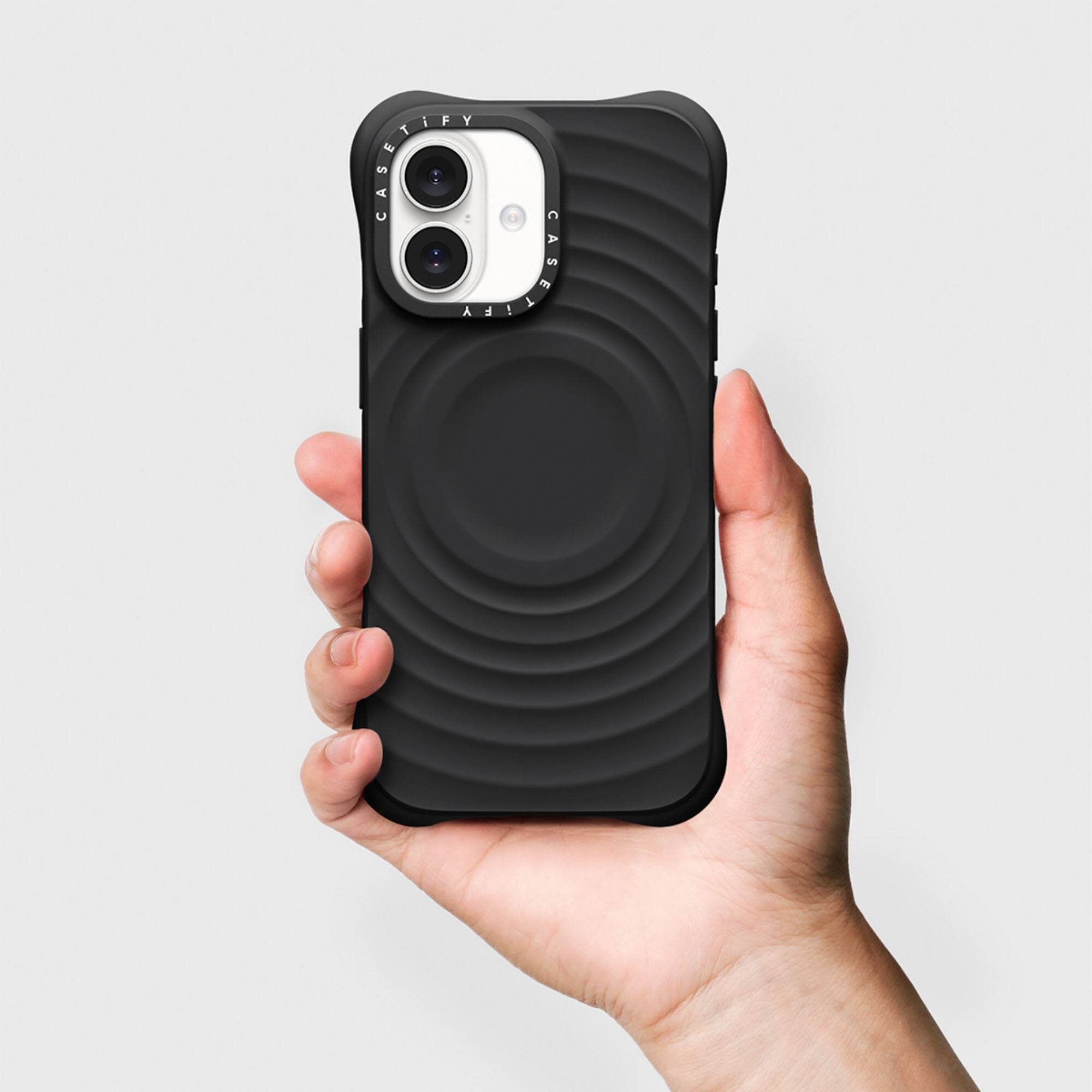 Back. CASETiFY - Apple iPhone 17 Ripple Case in Black - Black.