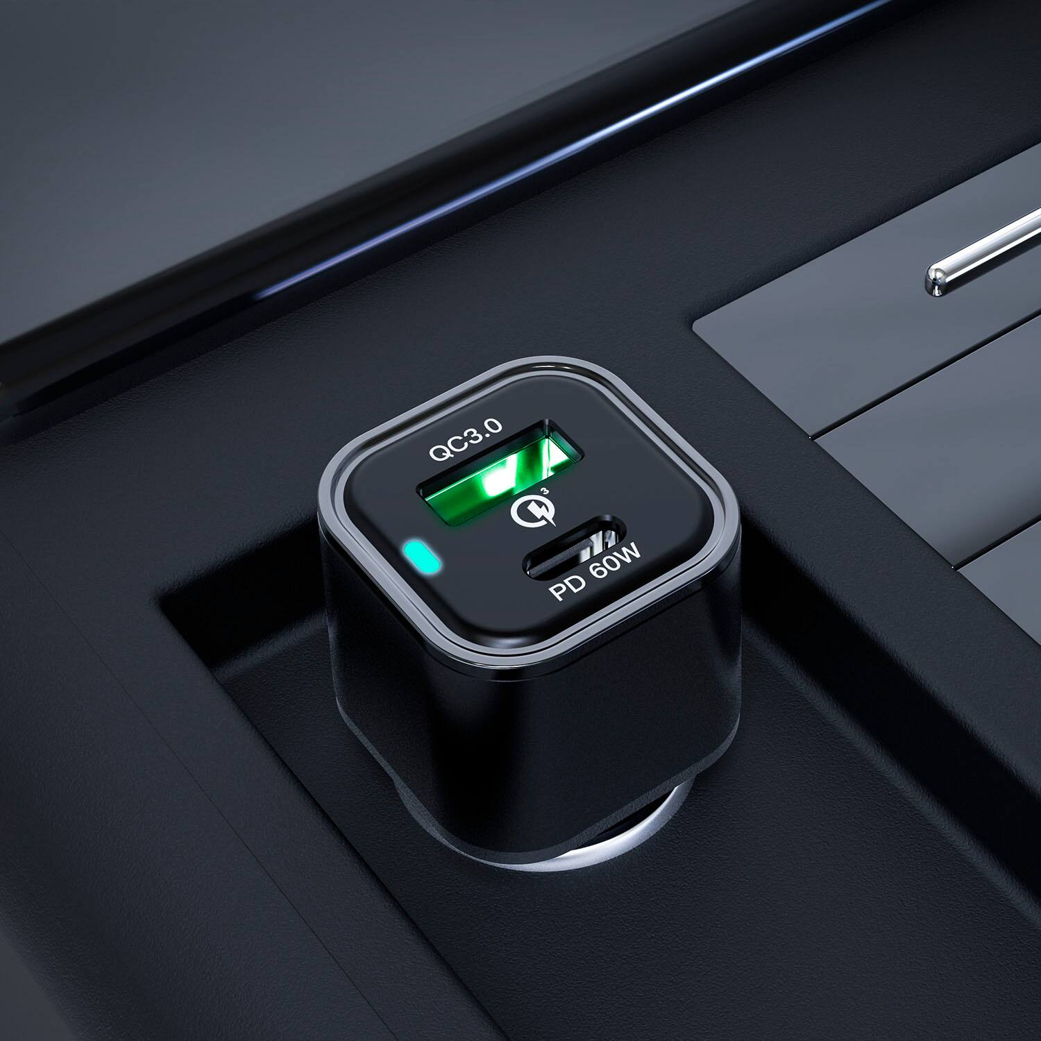 The text on the image reads "QC3.0 L 60W PD."