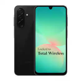 Total Wireless - Samsung Galaxy A26 5G, 128GB Prepaid (Locked to Total Wireless) - Black