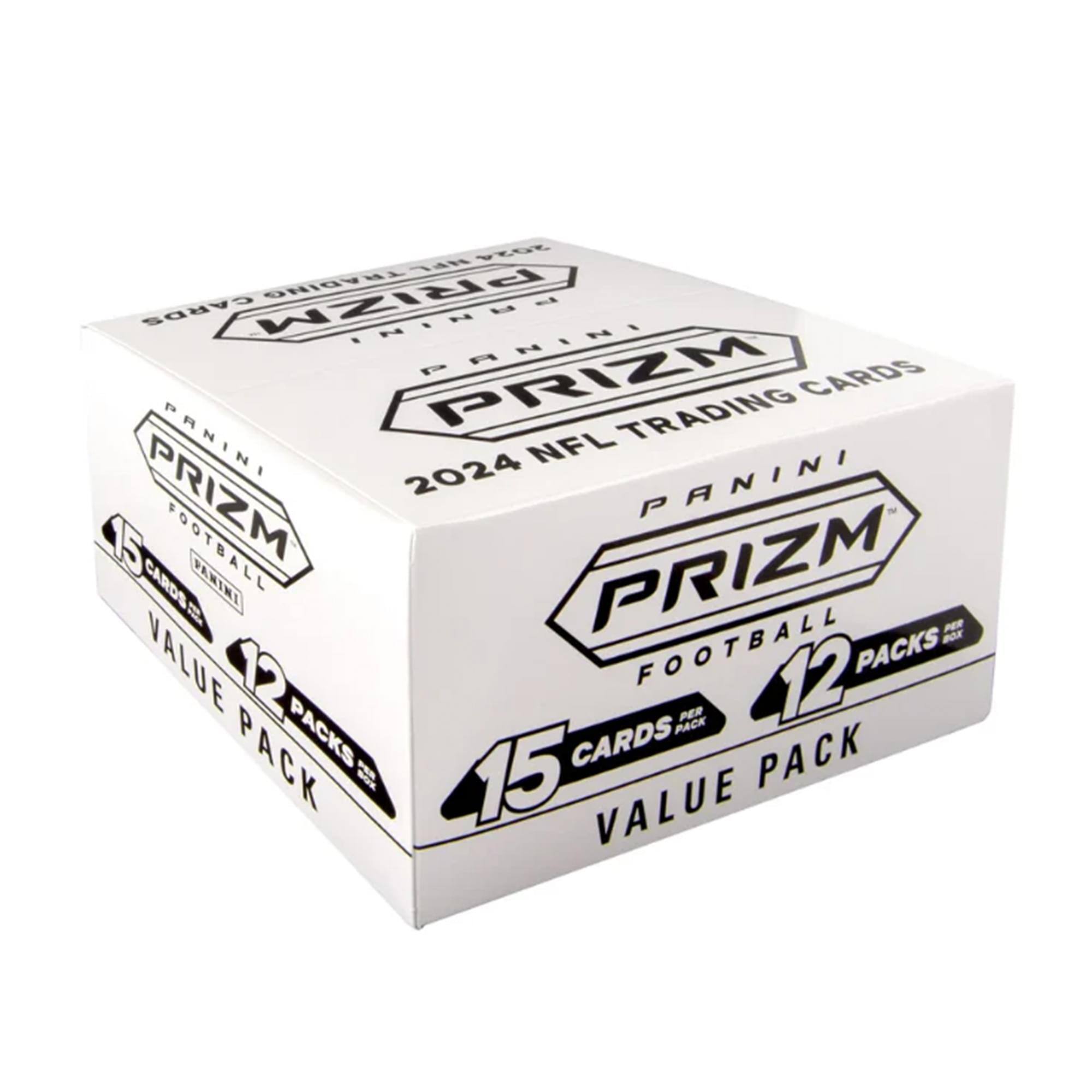PANINI PRIZM FOOTBALL 2024 NFL TRADING CARDS  
VALUE PACK  
12 PACKS PER BOX  
15 CARDS PER PACK
