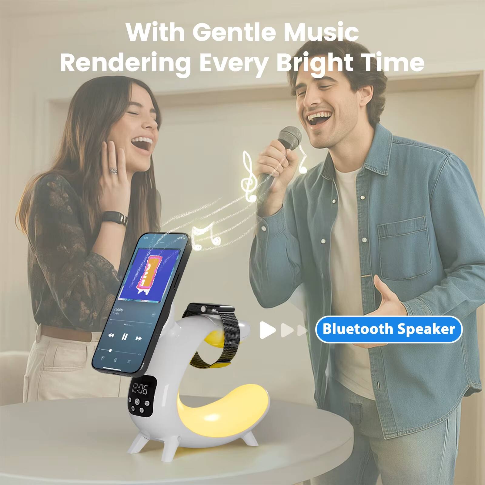 With Gentle Music Rendering Every Bright Time

Bluetooth Speaker