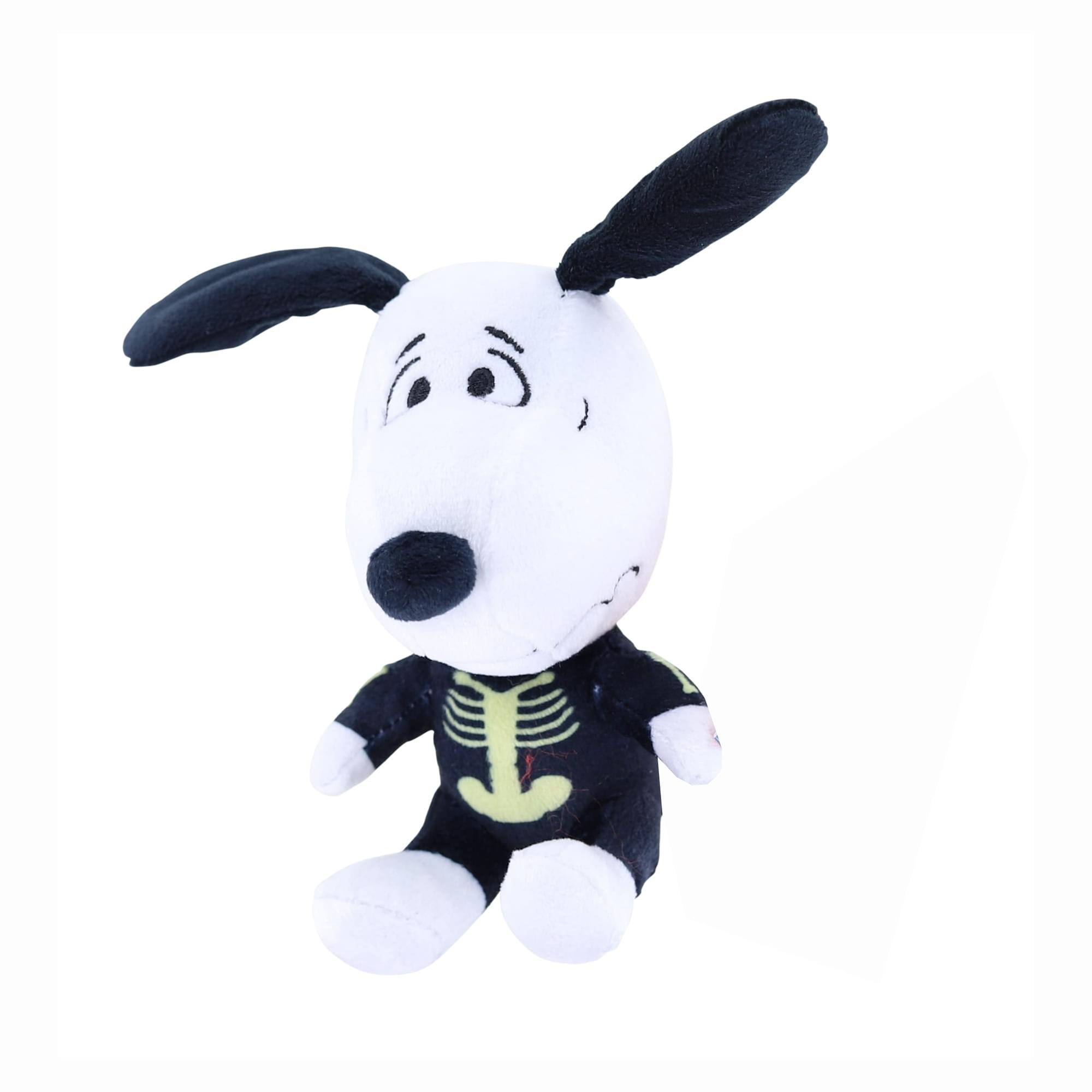 Front. JINX - The Snoopy Show Skeleton Costume Snoopy 6 Inch Plush - White.