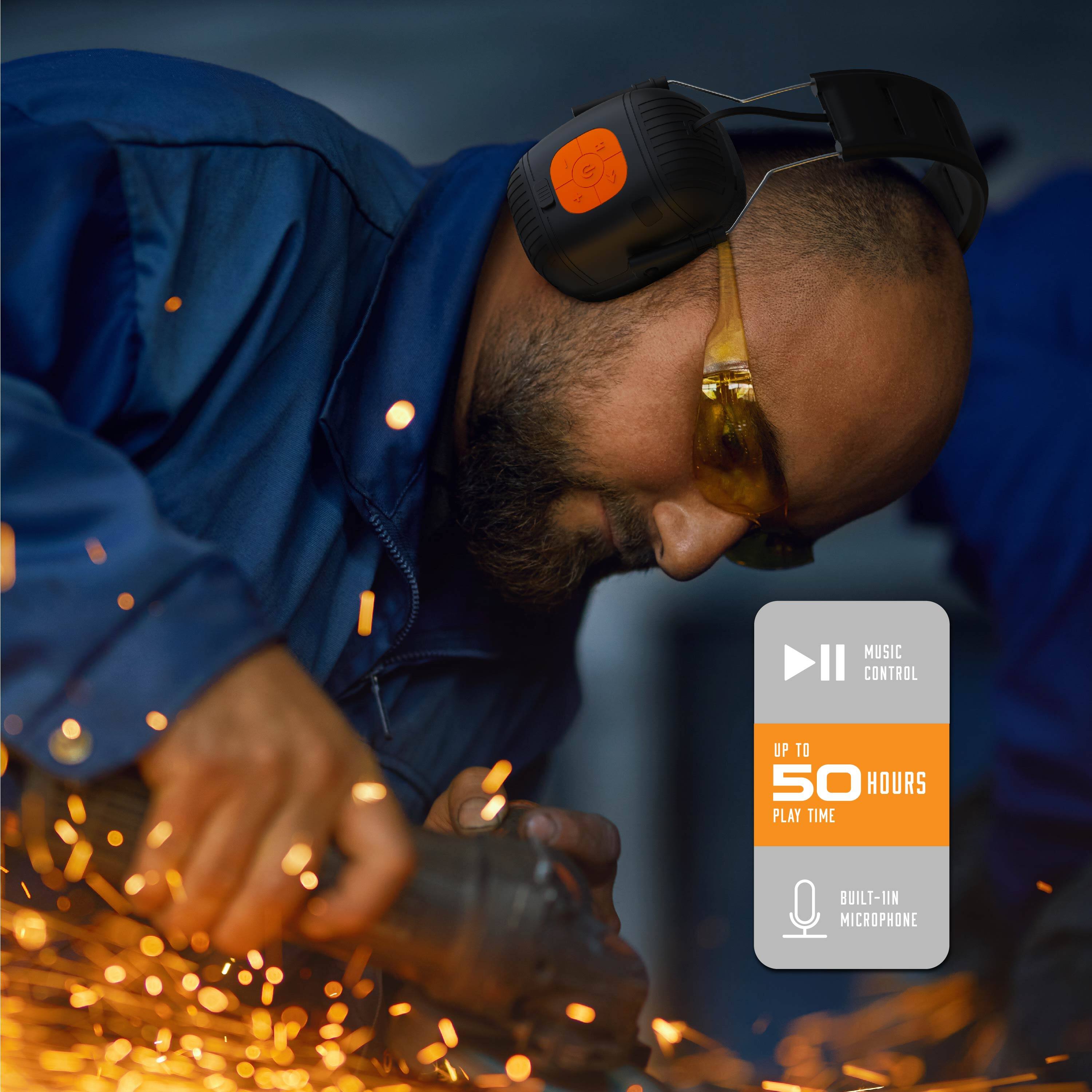 - MUSIC CONTROL
- UP TO 50 HOURS PLAY TIME
- BUILT-IN MICROPHONE