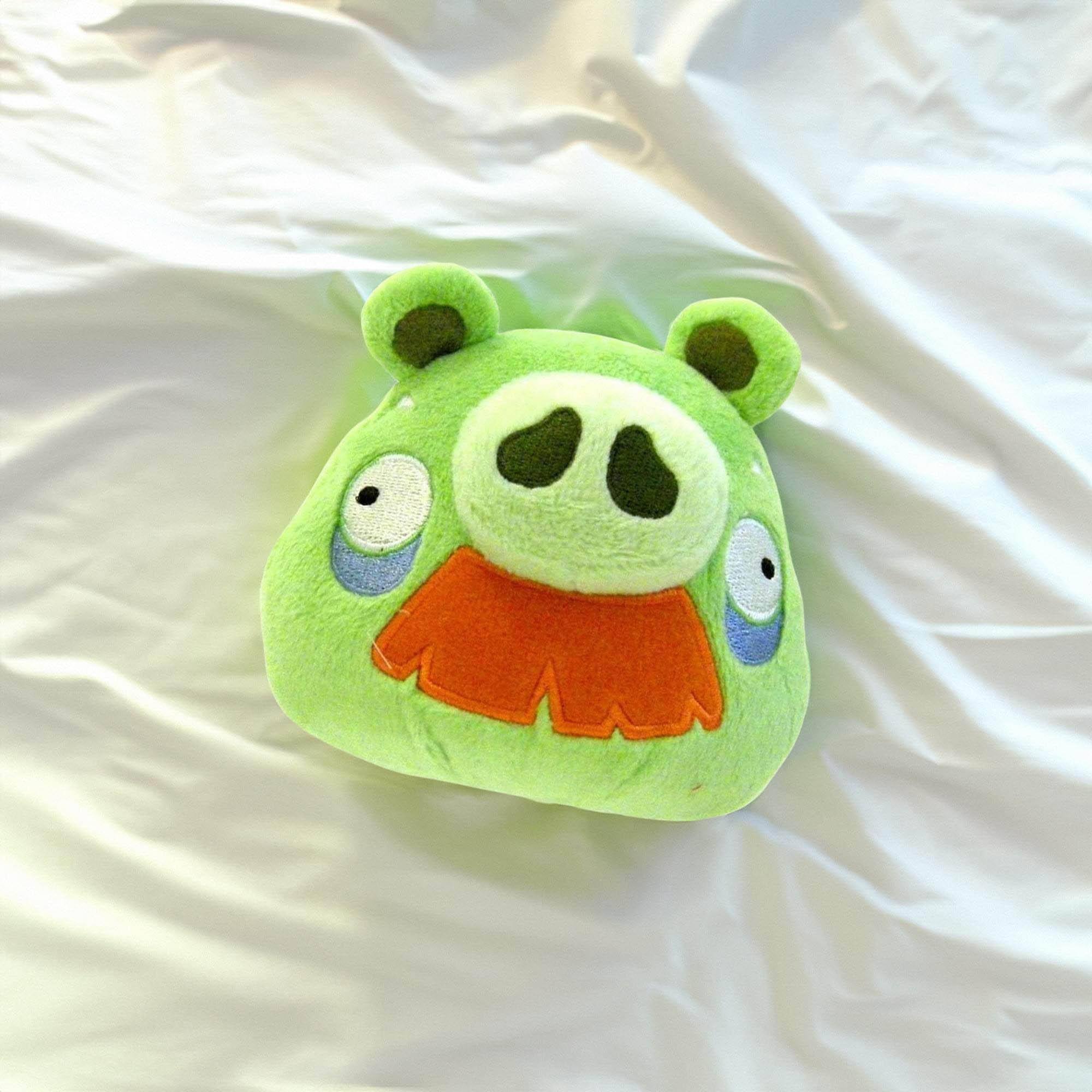 Alt View 1. Commonwealth Toys - Angry Birds 12" Moustache Pig Plush Officially Licensed - Green.