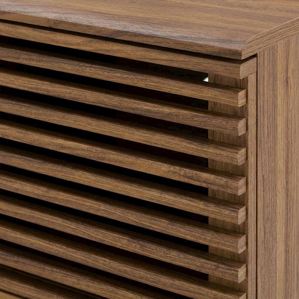 Alt View 1. FurniFact - Wood Vinyl Record Display Stand in Brown, Compact Design, Durable Construction - Brown.
