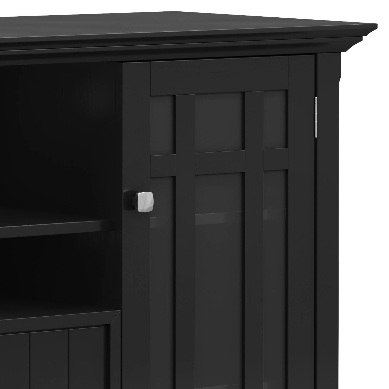 Alt View 2. Simpli Home - Bedford Tall TV Media Stand - Black.