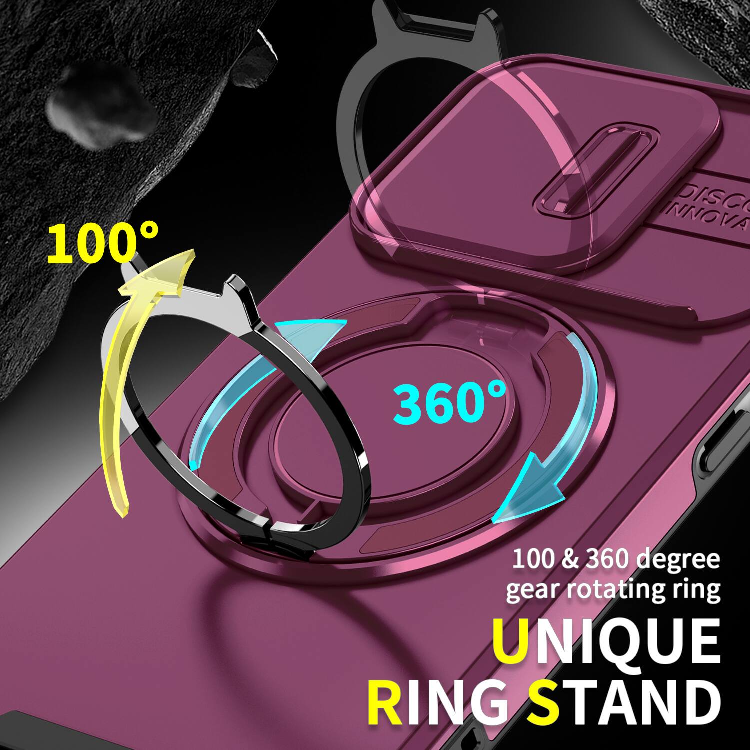100
DISC INNOVA
360
100 & 360 degree gear rotating ring UNIQUE RING STAND