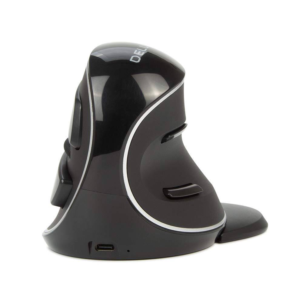 Front. PO3TICJUNKI3 - Vertical Mouse - 4g With Receiver Silent Clicks Buttons Removable Wrist Rest Pc - Bluetooth+2.4G.