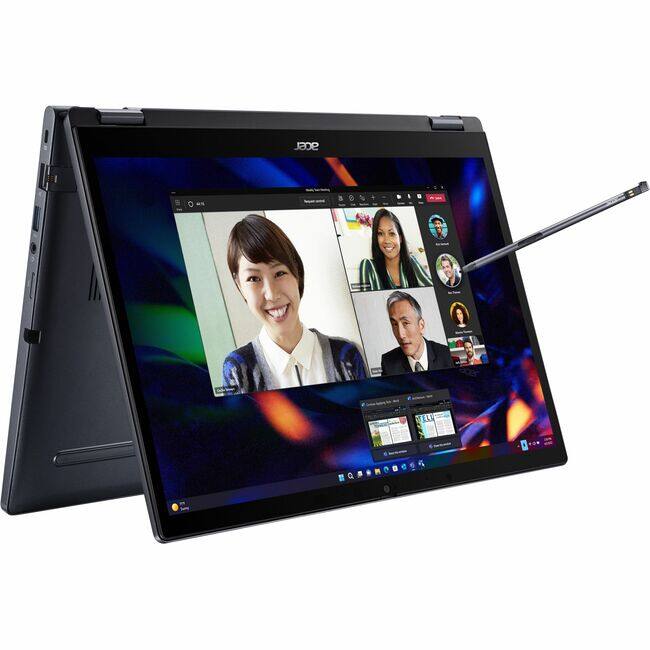 Front. Acer - Acer TravelMate P4 Spin 14 P414RN-53 TMP414RN-53-564W 14" Touchscreen 2 in 1 Notebook - WUXGA - Intel Core i5 13th Gen - Blue.