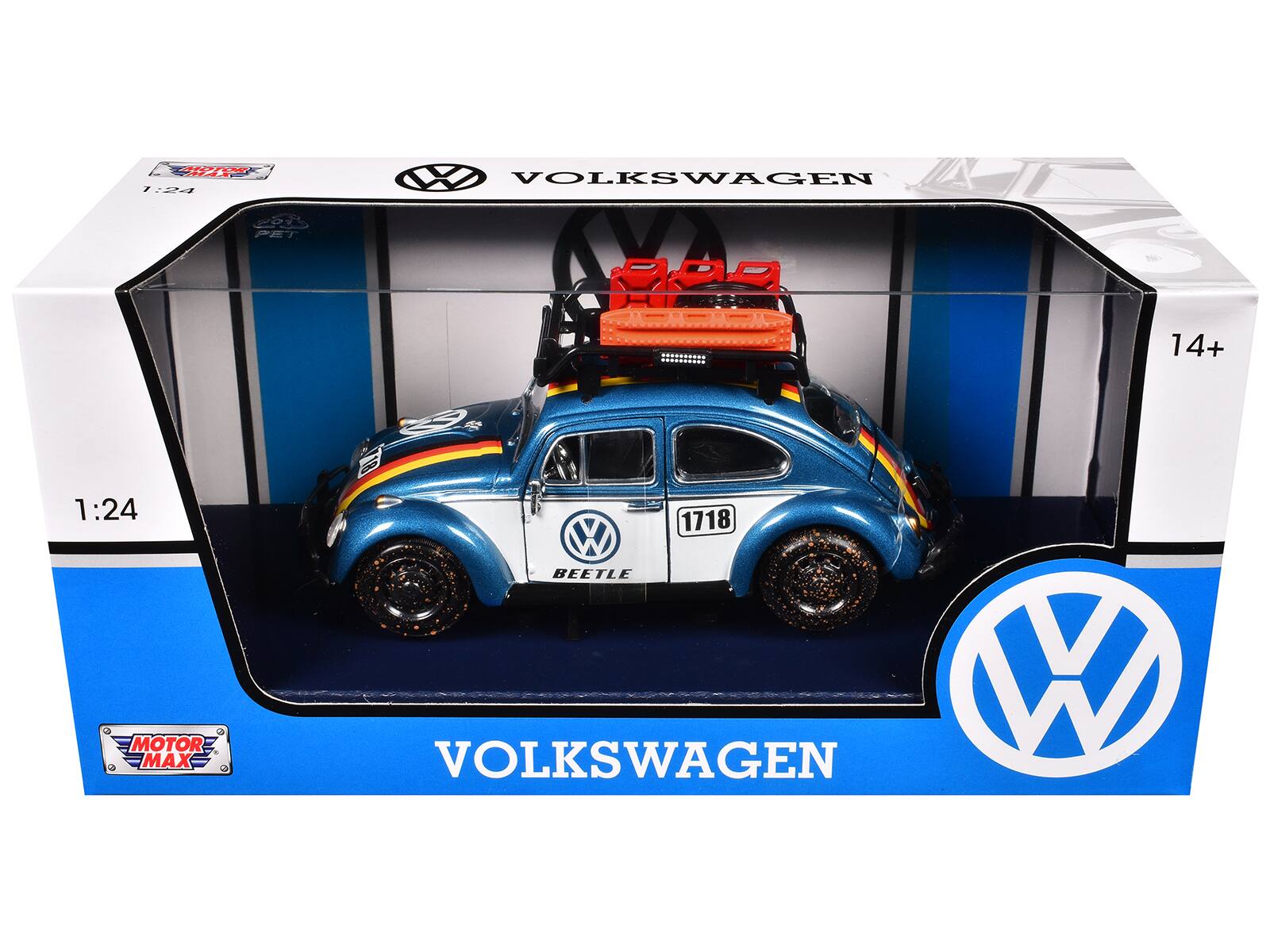 1:24  
VOLKSWAGEN  
PET  
14+  
1:24  
MOTOR MAX  
VOLKSWAGEN  
BEETLE  
1718
