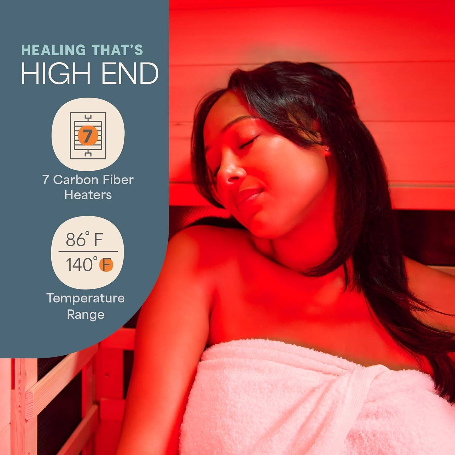 HEALING THAT'S HIGH END

7 Carbon Fiber Heaters

86°F - 140°F Temperature Range