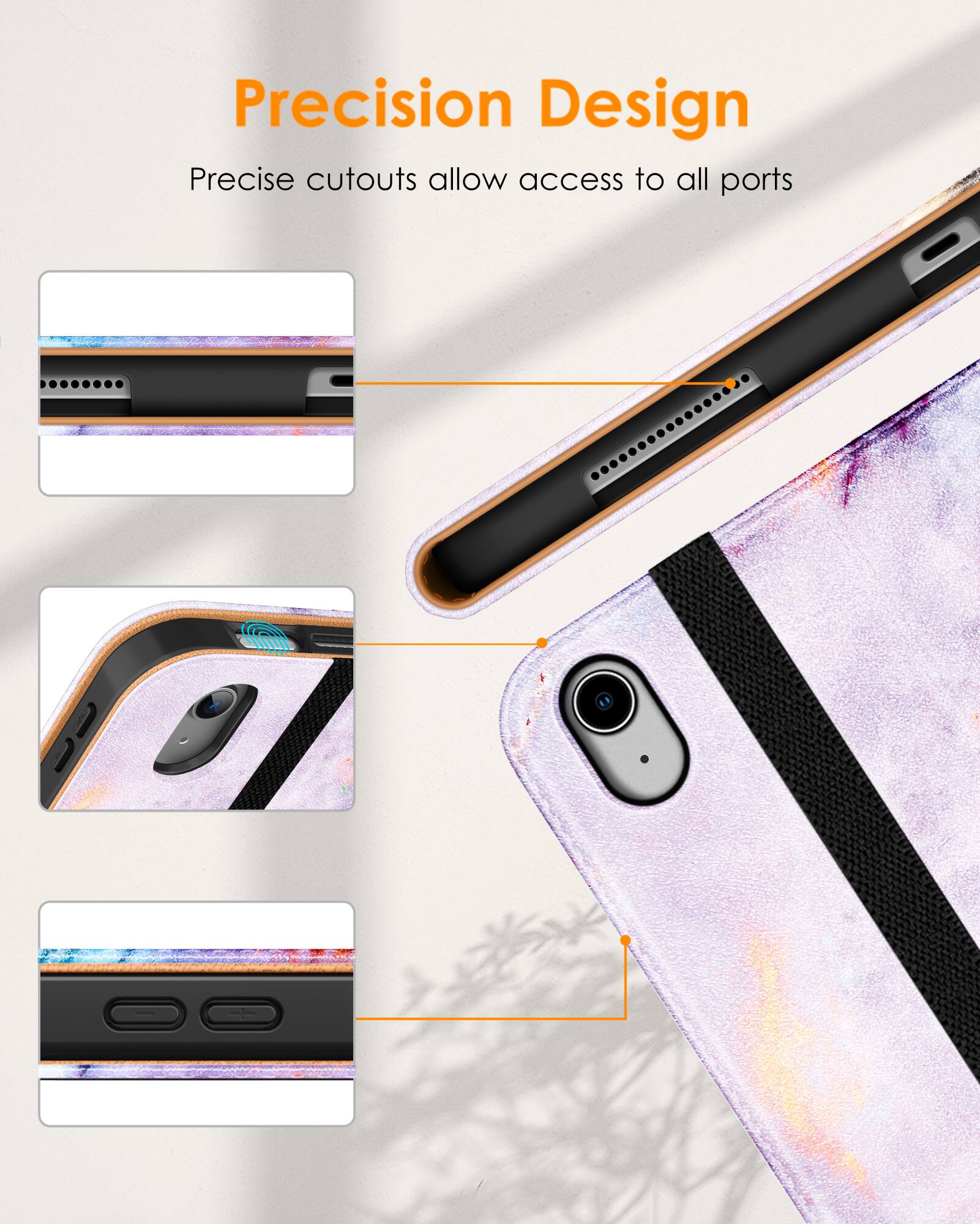 Precision Design  
Precise cutouts allow access to all ports