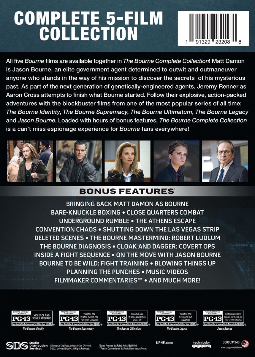 Back. Bourne: The Ultimate 5-movie Collection (Box Set) [DVD].