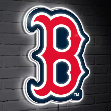 Front. Evergreen Enterprises - LED Team Logo Shaped Lighted Wall Sign - Multicolor.