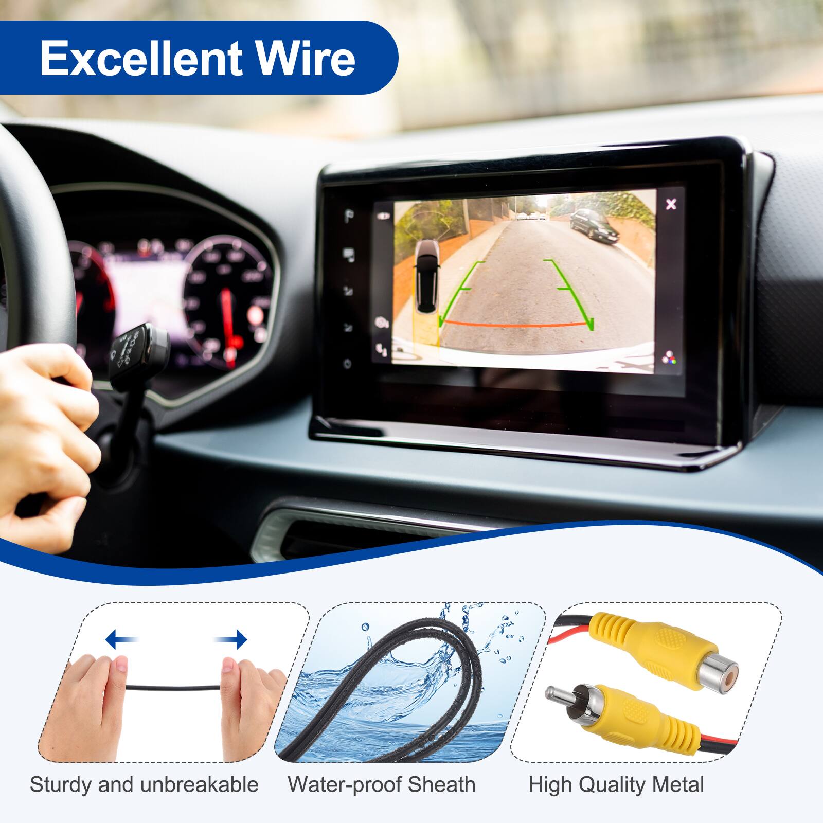 Excellent Wire

- Sturdy and unbreakable
- Water-proof Sheath
- High Quality Metal