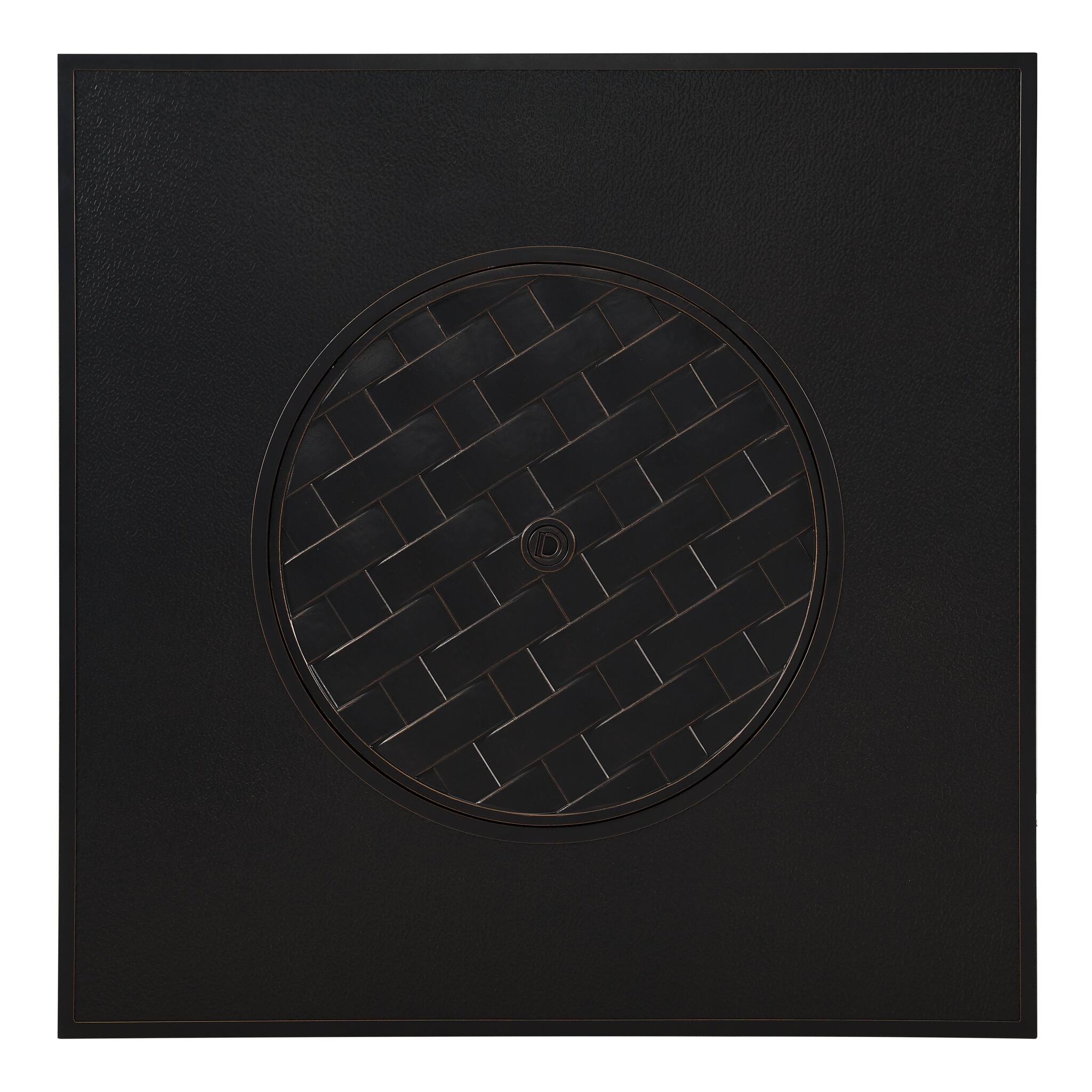 Alt View 14. Fire Sense - Henley Square Aluminum LPG/NG Fire Pit - Antique Bronze.