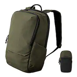 ALPAKA - Elements Backpack Pro & Modular Shoulder Pocket Max Bundle - Green Axoflux 400D Ripstop Nylon