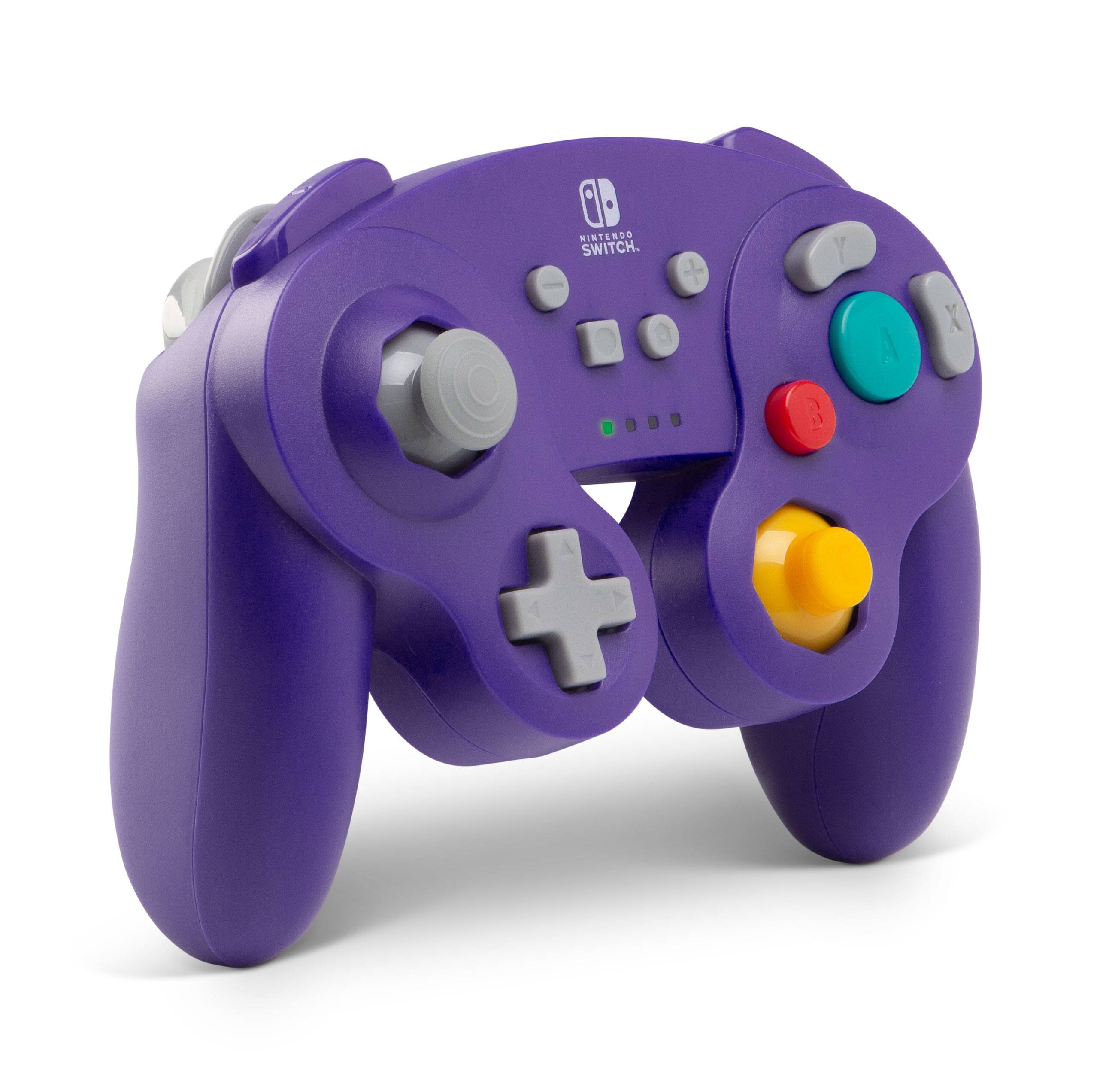 Angle. PowerA - GameCube Style Wireless Controller for Nintendo Switch - Wireless: Purple.