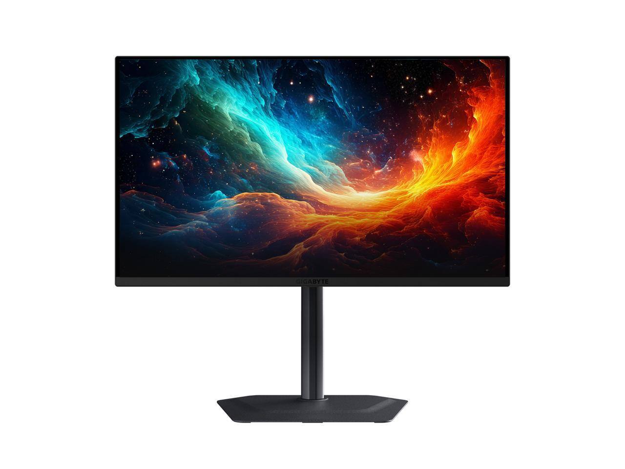 Alt View 2. GIGABYTE - GIGABYTE MO27U2 27" QD-OLED UHD Gaming Monitor 240Hz 0.03ms AMD FreeSync/G-SYNC Type C KVM HDMI DP Black.