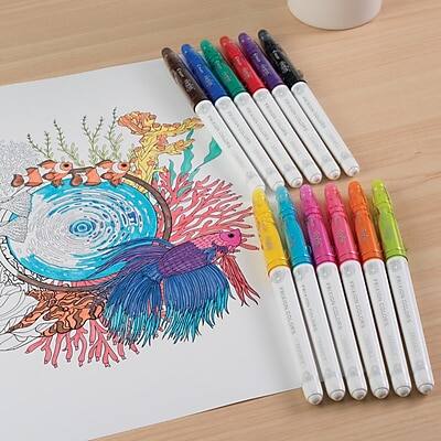 Alt View 3. Pilot -  FriXion Colors Erasable Marker Pens, Bold Point, Assorted Ink, 6/Pack  - Assorted.