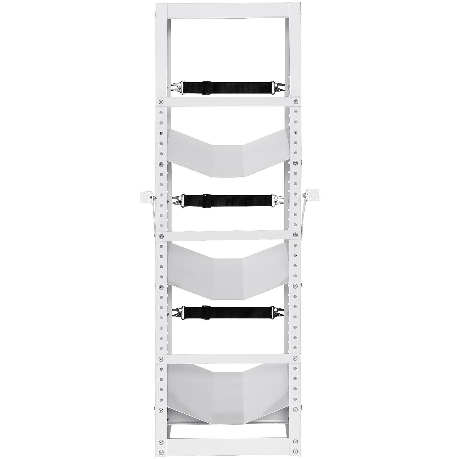 Alt View 5. VEVOR - Refrigerant Tank Rack, with 3 x 30-50lb Bottle Tanks, Cylinder Tank Rack 14.64x13.97x46.06 in, Refrigerant Cylinder Rack - White.