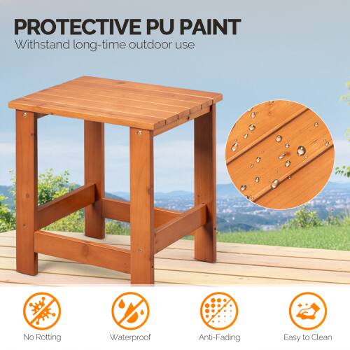 PROTECTIVE PU PAINT  
Withstand long-time outdoor use  
No Rotting  
Waterproof  
Anti-Fading  
Easy to Clean
