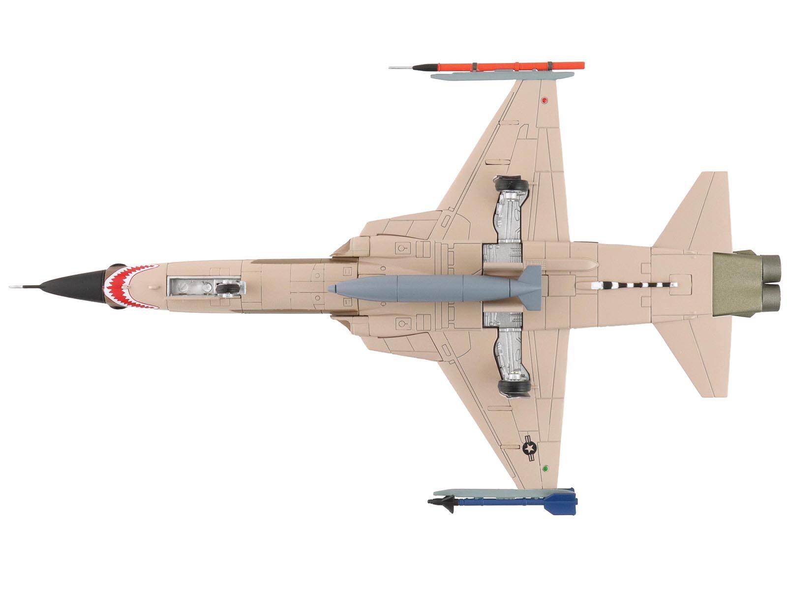 Alt View 4. Hobby Master - Northrop F-5N Tiger II Aircraft " VFC-111 Sundowners" US Navy "Air Power Series" 1/72 Diecast Model by Hobby Master.