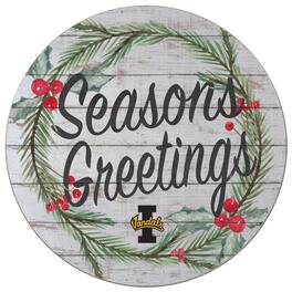 Jardine - Idaho Vandals 20'' x 20'' Season's Greetings Circle - White