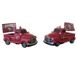 Evergreen Enterprises - San Francisco 49ers Hangable 3" Rally Truck Two-Piece Statue Set - Multicolor