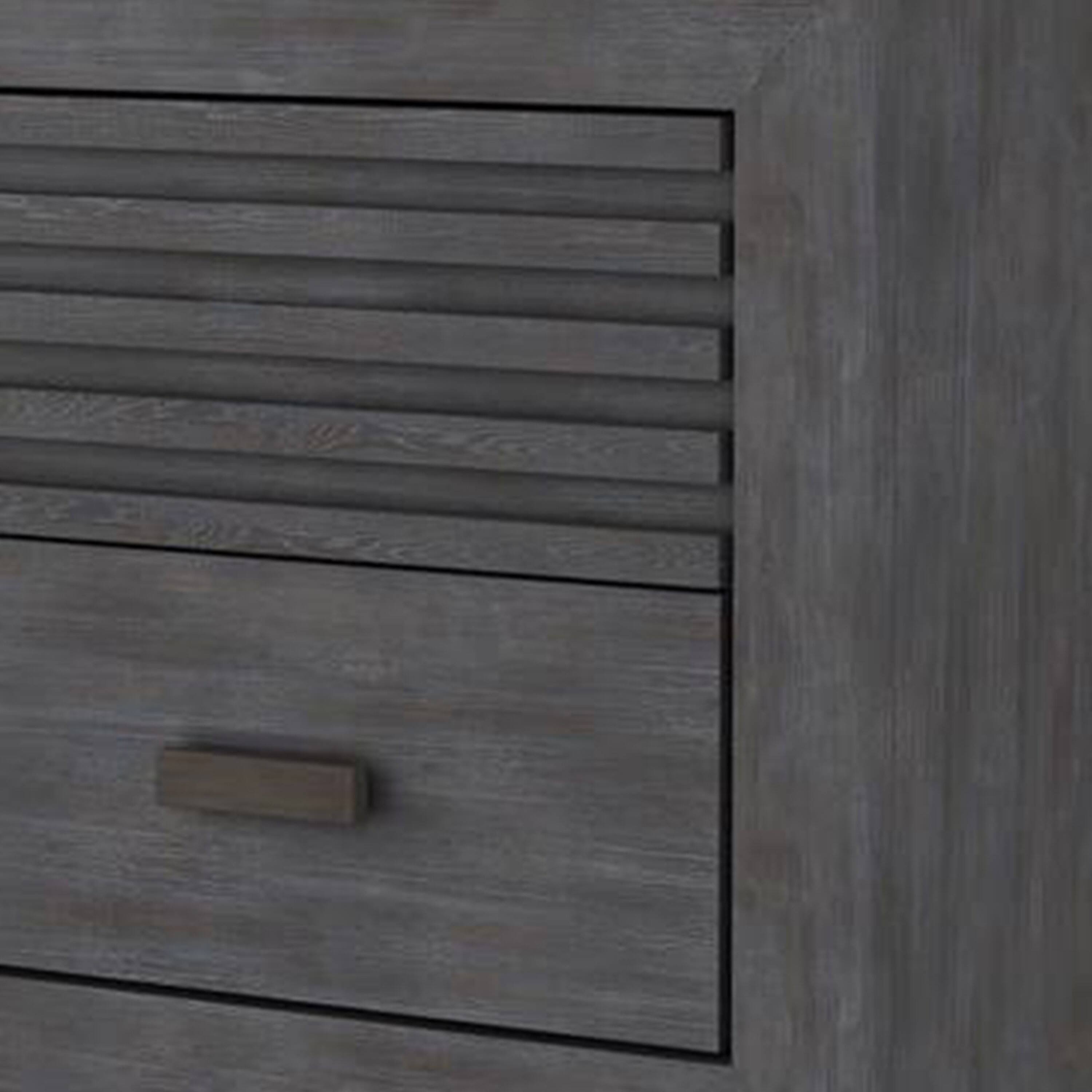 Alt View 1. Manhattan Lane - Biom Nightstand, 2 Drawers, 24 Inch - Charcoal Brown.