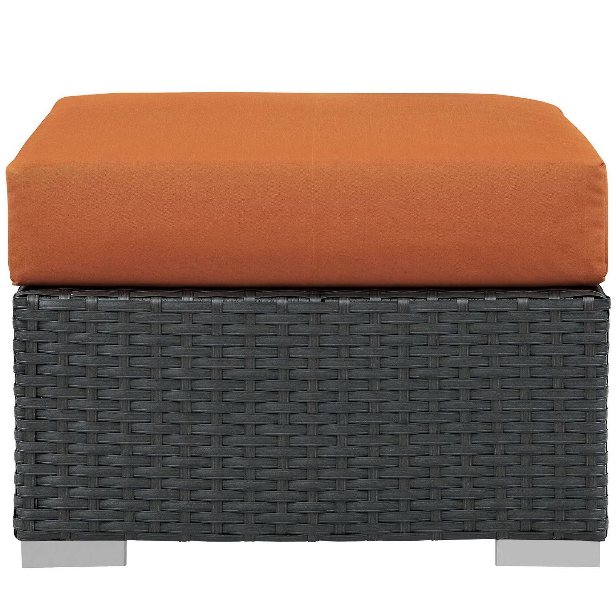 Left. Modway - Sojourn Outdoor Patio Sunbrella® Ottoman by Modway - Canvas Tuscan.