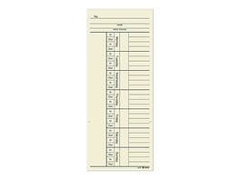 Adams - Time Cards for Acroprint 125, ES700, ES900, ESP180 Time Clock, 200/Pack - Beige
