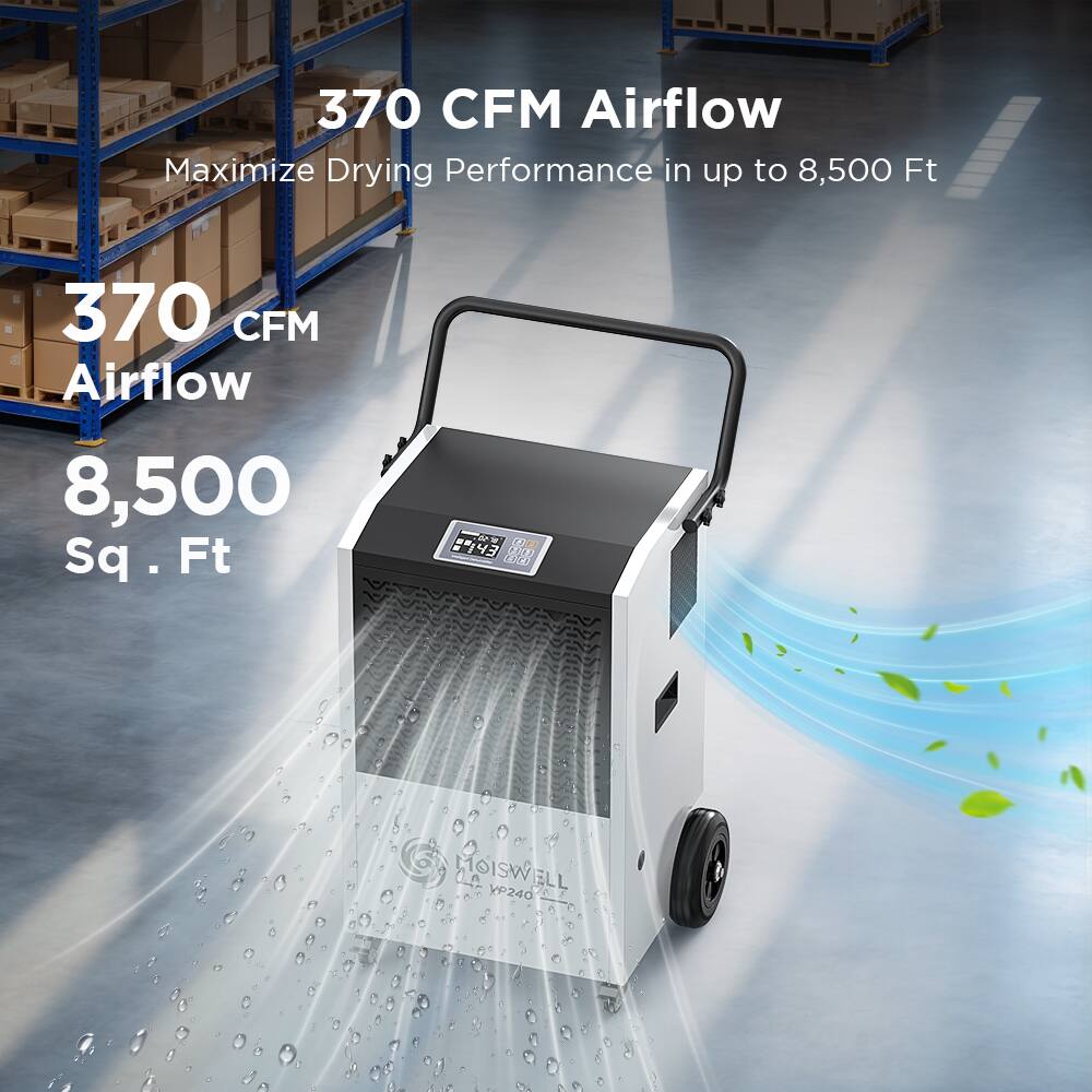 370 CFM Airflow  
Maximize Drying Performance in up to 8,500 Sq. Ft