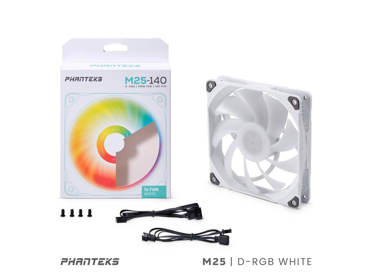 PHANTEKS M25-140 D-RGB PWM FAN 140mm  
1x FAN WHITE  

PHANTEKS M25 | D-RGB WHITE