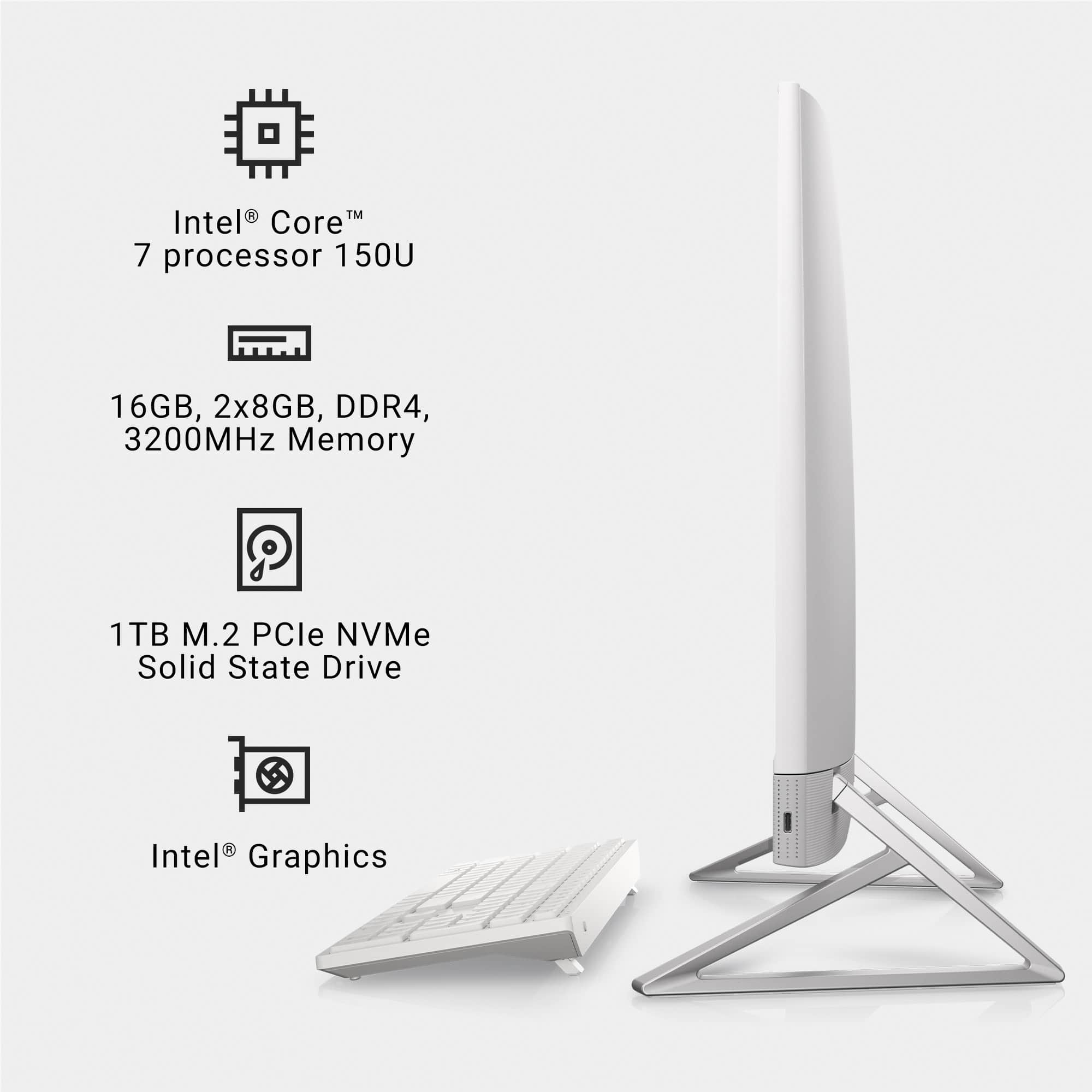 Dell Inspiron Touch Screen All In One Intel Core Gb Memory Tb Ssd White I Wht