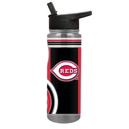 Great American Products - Cincinnati Reds 24oz. Cool Vibes Jr. Thirst Hydration Water Bottle - Multicolor